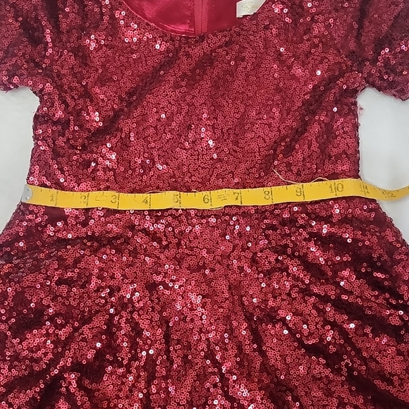 Sparkling Scarlet Kids Dance Dress - Picture 4 of 6
